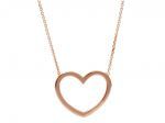 Rose gold heart necklace k9 (code S234993)
